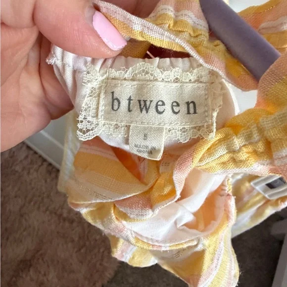 btween Yellow and Pink Striped Kids Set - Picture 2 of 2